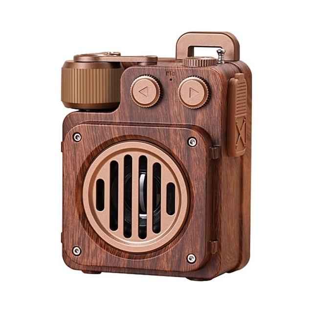 Popular Retro BT Speaker Wireless 1200mAh Rechargeable FM Radio Speaker
