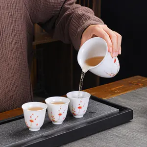Çin çay seti geleneksel kung fu güzel kraliyet porselen çay seti