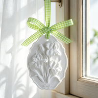 Diffuseur d'huiles essentielles en céramique parfumée, fait main, en forme de fleur, pour la maison, la voiture et la garde-robe