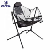 Fauteuil hamac pliable de luxe Stargaze, structure en aluminium, tissu Oxford, confortable, pliable, pour la randonnée, le jardin, le camping, la pêche, les activités de plein air