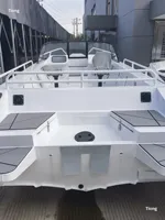 Bateau de pêche et de tourisme à grande vitesse ZM Sport en alliage d'aluminium 7,6 m avec moteur in-bord, 4/6/8 places, Chine