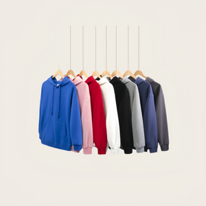 Hoodie pria kosong 350Gsm, Pullover kualitas tinggi, kasual, logo kustom, Hoodie Sweatshirt warna murni - Product Image 2