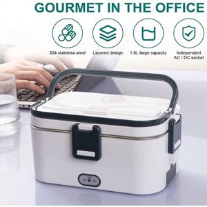 Top Selling 1.5L Stainless Steel Portable Electric Food Container <b>Lunch</b> Box with Carry Bag Promotional Gift <b>Set</b> - Product Image 3