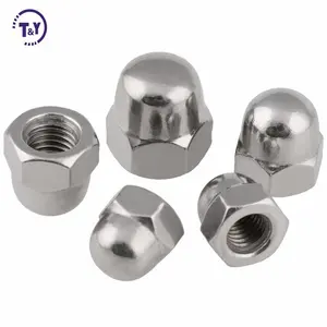 GI DIN 1587 Carbon Steel alloy steel motorcycle decorative bolt covers hexagon acorn hex dome cap nuts