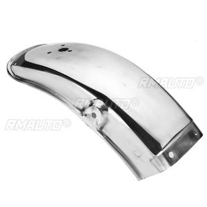 Guardabarros Trasero para Motocicletas Suzuki GN125/GN250, Protector de Salpicaduras, Guardabarros Trasero de Acero Cromado para Motocicleta 161908277434 - Product Image 4