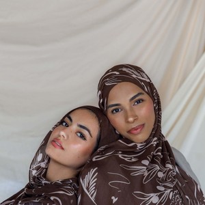 Su misura Paisleys vecchia scuola modello morbido Hijab tessuto modale stampa classica Hijab modale etnia musulmana da donna - Product Image 4