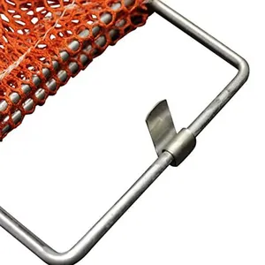Mesh Fish Bag Rust Proof Galvanized Wire Handle Diving Spearfishing Catch Carry Net Detachable Fishing Mesh Crab Bag
