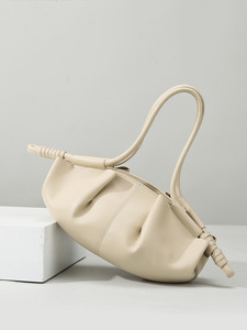 Sac à main en cuir PU souple pour femmes, sac à bandoulière rétro en forme de nuage avec détail de nœud pour le quotidien - Product Image 2