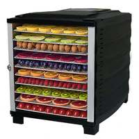 Tien Laag 10 Trays Huishoudelijke Gedroogde Fruitmachine Fruitdroger Groente Dehydrator Roestvrijstalen Grote Capaciteit Voedseldroger