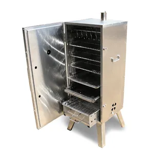 3 in 1 griglia per barbecue a carbone portatile per esterni griglia per barbecue verticale per fumatori