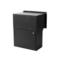 Boîtes à colis personnalisées AU Design avec porte arrière Boîte de dépôt extérieure noire Boîte à colis antivol Serrure à combinaison