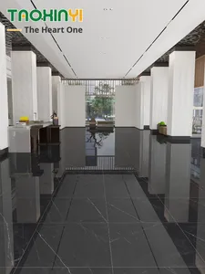Piastrelle per pavimenti in marmo <span class=keywords><strong>nero</strong></span> moderno 800x800 antiscivolo per alberghi ville clubhouse Foshan Guangdong Design fabbrica all'ingrosso - Product Image 3
