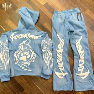 เสื้อครอปใส่สบายสำหรับผู้ชายเสื้อครอปเข้ารูปมีฮู้ดสำหรับผู้ชายพิมพ์ลาย3D แบบไม่มีกระเป๋าไม่มีเชือกผูก - Product Image 6