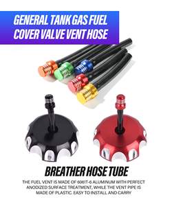 Soupape de respiration universelle colorée en alliage d'aluminium CNC pour bouchon de réservoir de carburant ATV, valve unidirectionnelle - Product Image 3