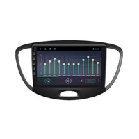 Lecteur DVD de voiture Android 8 cœurs 2.5D IPS à commande vocale pour Hyundai I10 2007 - 2013 6+128 Go GPS BT WIFI Radio stéréo FM