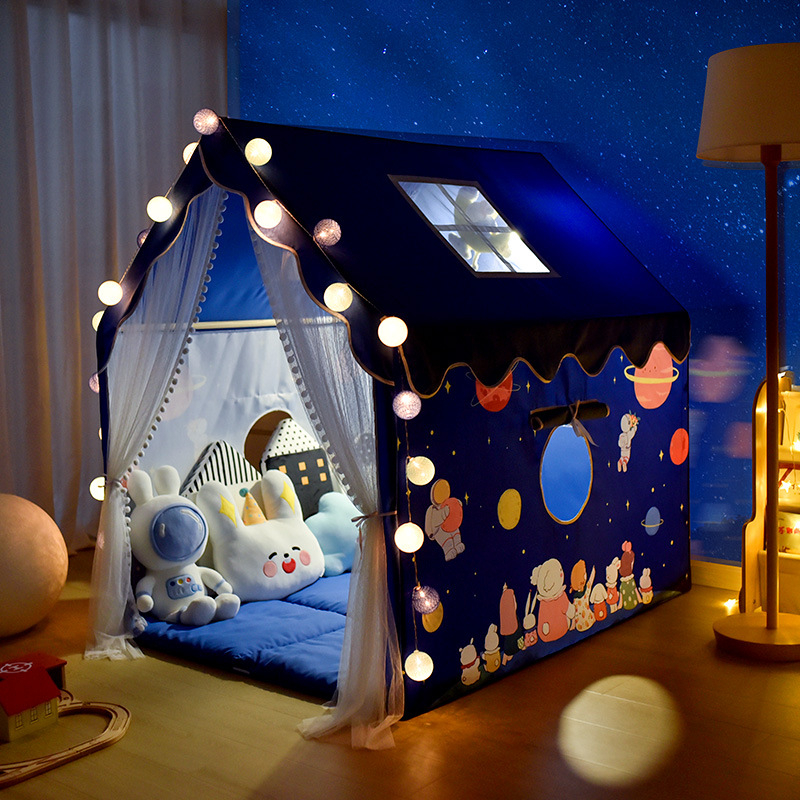 210D Oxford Indoor Play Tent With Lights Outdoor Kids Family Play House People