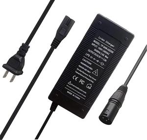 Connecteur XLR 42V 2A <span class=keywords><strong>3</strong></span> <span class=keywords><strong>broches</strong></span> <span class=keywords><strong>Chargeur</strong></span> de câble de charge pour batterie <span class=keywords><strong>36V</strong></span> Scooter <span class=keywords><strong>électrique</strong></span> Fauteuil roulant E-Bike Batteries HP1202L3 - Product Image 4