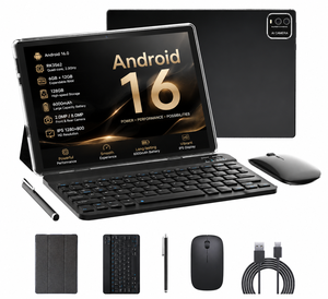 Tablette Android 15 de 10 pouces, éducative, WiFi, pour jeux, 20 Go de RAM, 128 Go de stockage, tablette PC professionnelle - Product Image 1