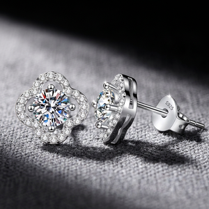 925 <b>Sterling</b> <b>Silver</b> Rhodium/Platinum Plated Sparkling Moissanite Trendy Hexagon <b>Stud</b> <b>Earrings</b> for Women Fine Jewelry - Product Image 5