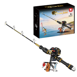Set de Bloques de Construcción MOC de Caña de Pescar Simulada, Modelo de Plástico ABS, Juguete Educativo DIY de 589+ Piezas, Regalo para Niños de 5 a 7 Años - Product Image 1
