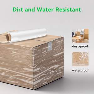 Rollo de Envoltura Elástica Transparente de Grado Industrial, Película Retráctil de Plástico PE Ecológica y Reciclable para Envolver Palés, Envío y Mudanza - Product Image 6