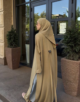Nouvelle Abaya longue pour femme, style Victoria, grande taille, mode de luxe, effet martelé, élégante et fluide