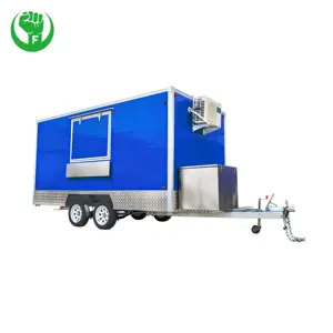 Concession Mobile Food Truck Trailers With Full Kitchen Manufacturer For Fast Food Purchase