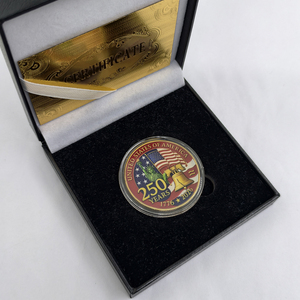 Moneda Conmemorativa <span class=keywords><strong>de</strong></span> Metal Personalizada con el Nuevo Desafío 2026 para 250 Colecciones Americanas, Moneda <span class=keywords><strong>de</strong></span> <span class=keywords><strong>Oro</strong></span> <span class=keywords><strong>de</strong></span> Metal para Regalo <span class=keywords><strong>de</strong></span> Año Nuevo - Product Image 4