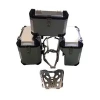 Caja de almacenamiento de aluminio para motocicleta, Panniers traseros, cajas laterales izquierda y derecha, sin bastidores para TRIUMPH TIGER 800 800x 800xc 800xcx