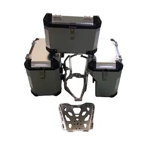 Aluminium Motorrad lagerung Box Schwanz Packtaschen links und rechte seite boxen keine racks Für TRIUMPH TIGER 800 800x 800xc 800xcx