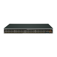 Commutateur PoE industriel géré L2 Plus 52 ports, 48 PoE, 4 emplacements SFP+, boîtier en acier IP40, capacité 598 Gbit/s