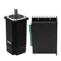 ZLTECH DC AC 36V 48V Nema 34 86mm 12N.m 7A Kit Driver Motor Servo Stepper Hybrid Loop Tertutup Model ZL86HS120-1000+2S86 untuk Laser