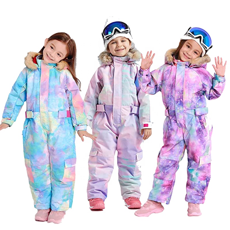 Kinder Baby One Piece Schnee anzüge Overalls Ski anzüge Jacken Mäntel Overalls Outdoor Winter Wasserdicht Snowboarden Kinder