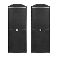 Haut-parleur PA passif double 15 pouces 2 voies 4800W 2.0 avec fréquence plate, audio professionnel pour KTV, Livehouse, Club, Pub, Église