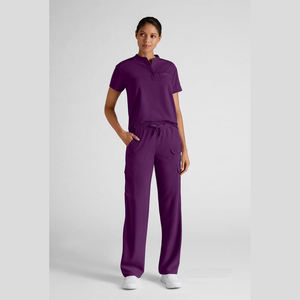 2025 recién llegados personalizados Unisex poliéster algodón Jogger tejido Hospital médico enfermería enfermera Doctor Scrubs uniformes impresos - Product Image 6