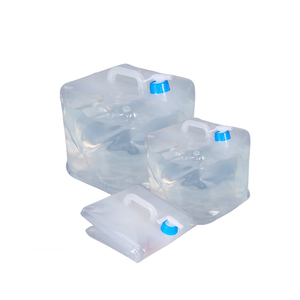 Conteneur d'eau pliable anti-fuite 10L avec bec verseur verrouillable, sac d'eau pliable en LDPE de qualité alimentaire épais pour la randonnée - Product Image 3