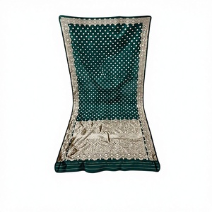 Sarees de Seda Kesariya de Diseño Tradicional para Mujer, de la Mejor Calidad, Suaves, Cómodos, de Corte Regular, de Secado Rápido, para Todas las Temporadas, Oficina y Fiestas - Product Image 1
