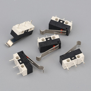 Mini hai chiều Latch <span class=keywords><strong>Micro</strong></span> <span class=keywords><strong>Switch</strong></span> kw03 với thiết bị đầu cuối PCB Chuột chuyển đổi <span class=keywords><strong>Microswitch</strong></span> 1A 125VAC spdt ARC LEVER - Product Image 3