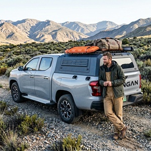 Toldo Manual Impermeable de Aleación de Aluminio para Toyota KUN26 4x4 (2005-2015) con Caja Trasera y Cerradura - Product Image 4