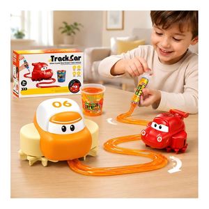 Set de Recreación Interior: Gel Transparente para Crear Pistas de Slime, Coche de Pista de Slime, Desarrollo Cognitivo Infantil, Recorrido Automático por Rutas - Product Image 5