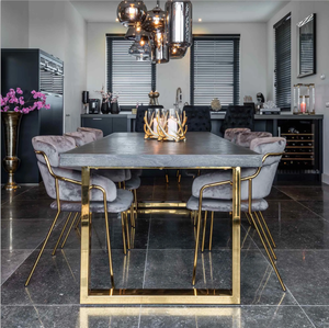 <b>Brown</b> Furniture Oak Wood Hotel Apartment Other Villa Dinning Room Dining <b>Table</b> Set 6 Seater With 6 Chairs UP-010 Oak Dining - Product Image 5