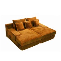 Sofá Cama de Diseño Moderno, Portátil, de Espuma de Alta Densidad Comprimida al Vacío, Modelo Corner Shar-Pei, para Sala de Estar, Escuela, Hotel y Centro Comercial