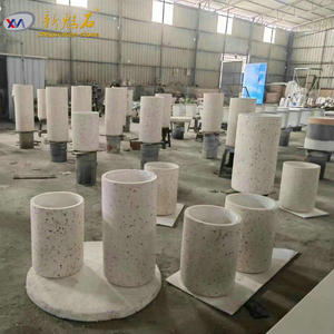 Nuevos Materiales de Construcción de Piedra, Macetas de Terrazo, Maceteros de Cemento GRC para Cafeterías y Restaurantes - Product Image 1