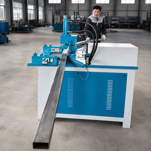 Hydraulic <b>bending</b> <b>machines</b> are used for <b>bending</b> display shelves, square steel pipes, and fabricating warehouse racks. - Product Image 4