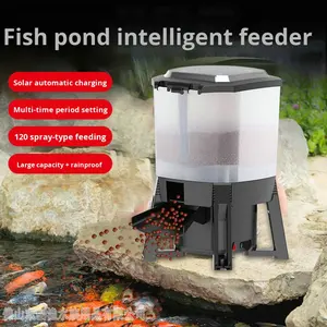 Chargeur automatique d'aquarium en plastique écologique à énergie solaire CFF-106 5W pour <span class=keywords><strong>Koi</strong></span> alimentation chronométrée intelligente 6L couverture de grande surface - Product Image 3