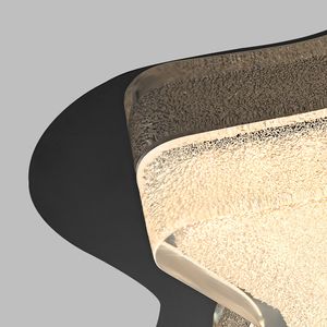 Plafonnier LED moderne et créatif en gros, modèle étoile, abat-jour en résine ondulée, pour <span class=keywords><strong>chambre</strong></span> à coucher - Product Image 4