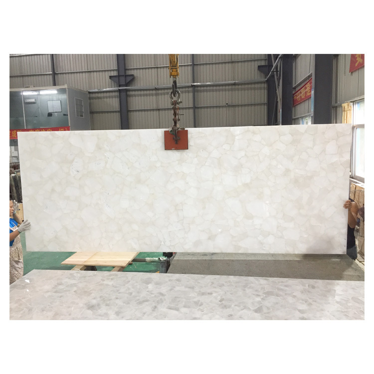 Popular Marble Polished Natural White Crystal