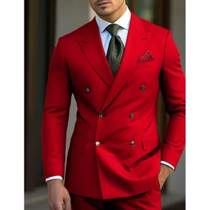 <span class=keywords><strong>Costume</strong></span> de cérémonie pour <span class=keywords><strong>homme</strong></span> à double boutonnage uni, vente chaude 2026, <span class=keywords><strong>costume</strong></span> de <span class=keywords><strong>mariage</strong></span> pour marié, <span class=keywords><strong>costume</strong></span> d'affaires pour <span class=keywords><strong>homme</strong></span>, 2 pièces - Product Image 6