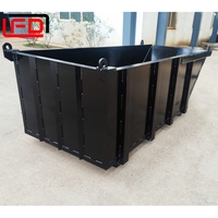 Poubelles de recyclage en métal Benne à déchets Benne à déchets