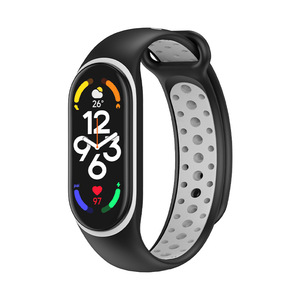Correas de Repuesto Deportivas de Silicona de Dos Colores BEEFLYPOWER para <span class=keywords><strong>Mi</strong></span> <span class=keywords><strong>Band</strong></span> 7 <span class=keywords><strong>6</strong></span> 5, para <span class=keywords><strong>Xiaomi</strong></span> <span class=keywords><strong>Band</strong></span> 7 - Product Image 3